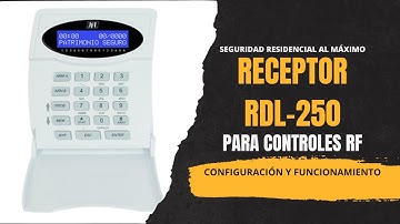📡 CONFIGURACIÓN y FUNCIONAMIENTO | Receptor 433.92 MHz con Display RDL-250 ⚙️