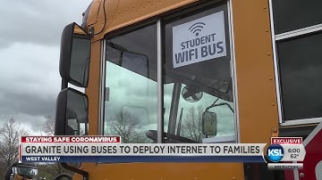 Granite School District Provides Wi-Fi Buses To Get Internet Access To Students
