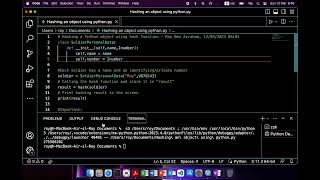 Famous Hashing a Python object using hash function Net Worth
