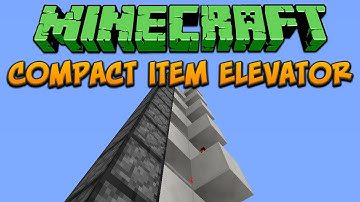 Minecraft: Compact Item Elevator Tutorial