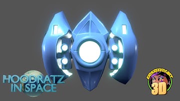 3D BLUE "REMIXED" PROBE  –TURNTABLE ANIMATION (3D MODEL VIDEO)  | Animated by Erik Reeves