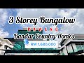 BUNGALOW KACA TIGA TINGKAT YANG BERBALOI UNTUK DIBELI ‼️