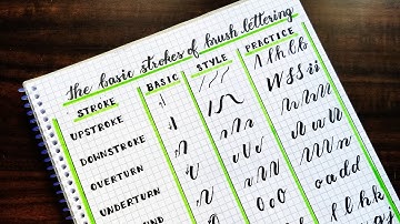 Basic Calligraphy Strokes | Basic Strokes of Brush Lettering | Calligraphy for Beginners#calligraphy