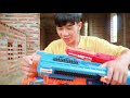Superheroes SWAT: Couple SWAT Girl Fight Criminal Prison Thief Nerf Guns Battle