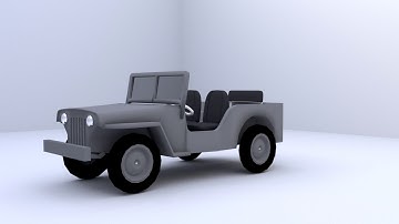 | *Blender* | willy jeep 3D modeling timlapse