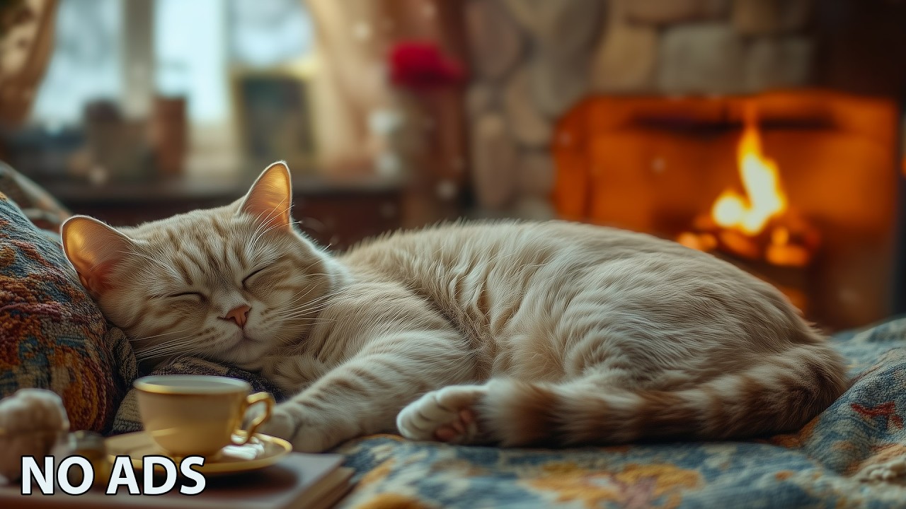 Calming Music for Cats 🐈‍⬛ Soft Piano to Ease Cat Anxiety | Cat TV Relaxation🐾No Ads