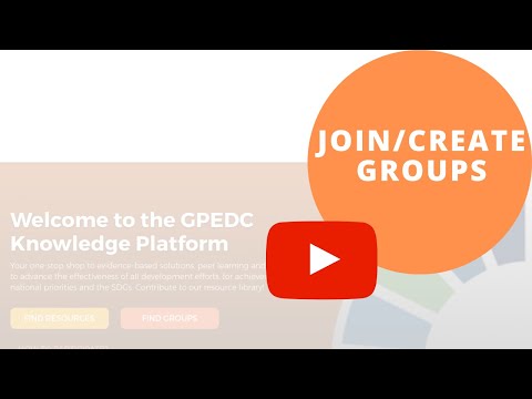 View, Join or Create Groups | Knowledge Platform