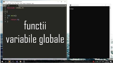 Programare pentru incepatori Limbajul C. Lectia 26. Functii. Variabile Globale.