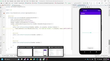 Seek bar in android studio| how to create a seek bar in android