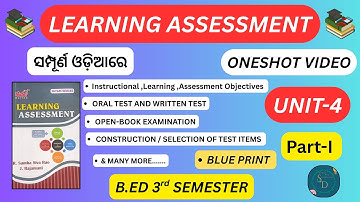 LEARNING ASSESSMENT UNIT-4 || BLUE PRINT || ONESHOT VIDEO || B.ED 3rd SEMESTER || #exam #important