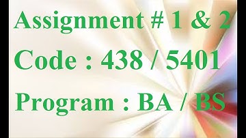 AIOU Solved Assignment No 1 & 2 Code 438 / 5401 spring 2021 | Baloch Academy