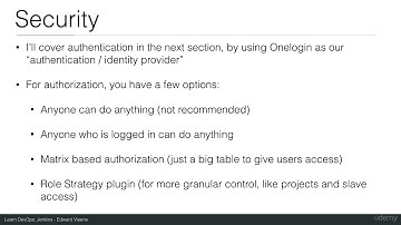 Authentication and authorization - DevOps
