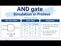 And gate - using proteus.......#ece #electronicmusic#vlsi