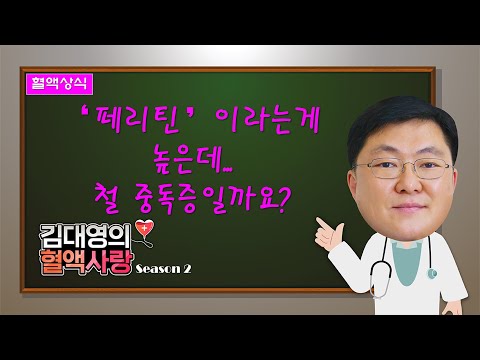 [김대영의 혈액사랑] 혈액상식: ‘페리틴’이라는게 높은데, 철중독증일까요?