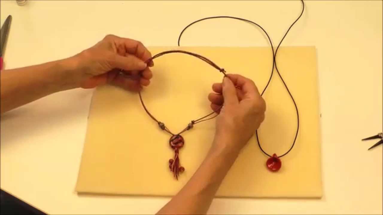 How to Make a Sliding Knot for Beaded Jewelry - YouTube