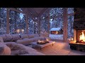 🌙 Winter Piano Dreams | White Room Ambience \u0026 Warm Fireplace | Sleep Focus Meditation