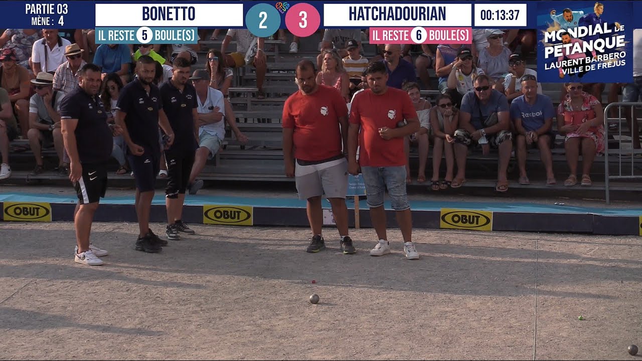 Miniature : Poules BONETTO vs HATCHADOURIAN : Mondial à pétanque Laurent BARBERO Ville de Fréjus 2021