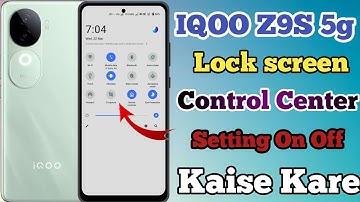 IQOO Z9S 5g Lock Screen Control Centre Setting Kaise On Kare // Control Centre Lock Screen IQOO Z9S
