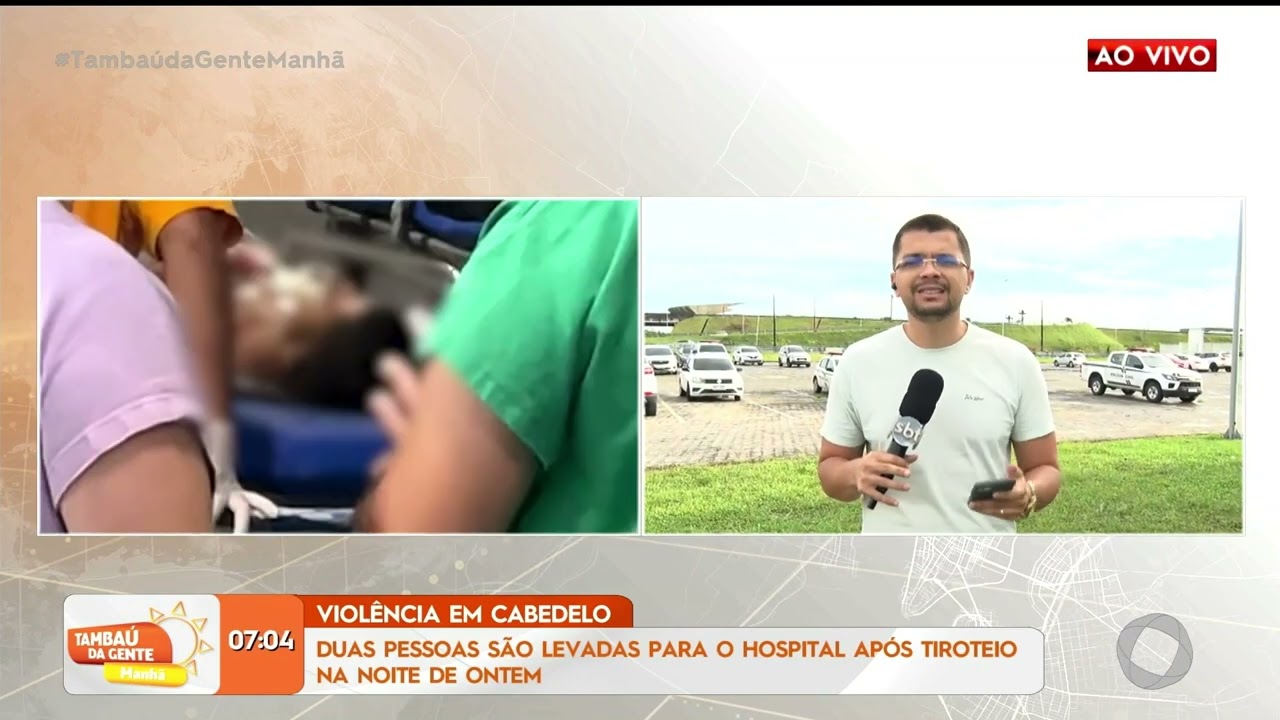 Duas pessoas são levadas para o hospital após tiroteio em Cabedelo - Tambaú da Gente Manhã