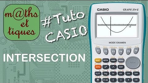 FONCTIONS : Déterminer une intersection - Tutoriel CASIO