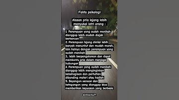 kenapa pria lajang lebih menyukai istri orang #shorts #faktapsikologi