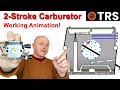 HOW CHAINSAW CARBURETOR WORKS - Animated View!