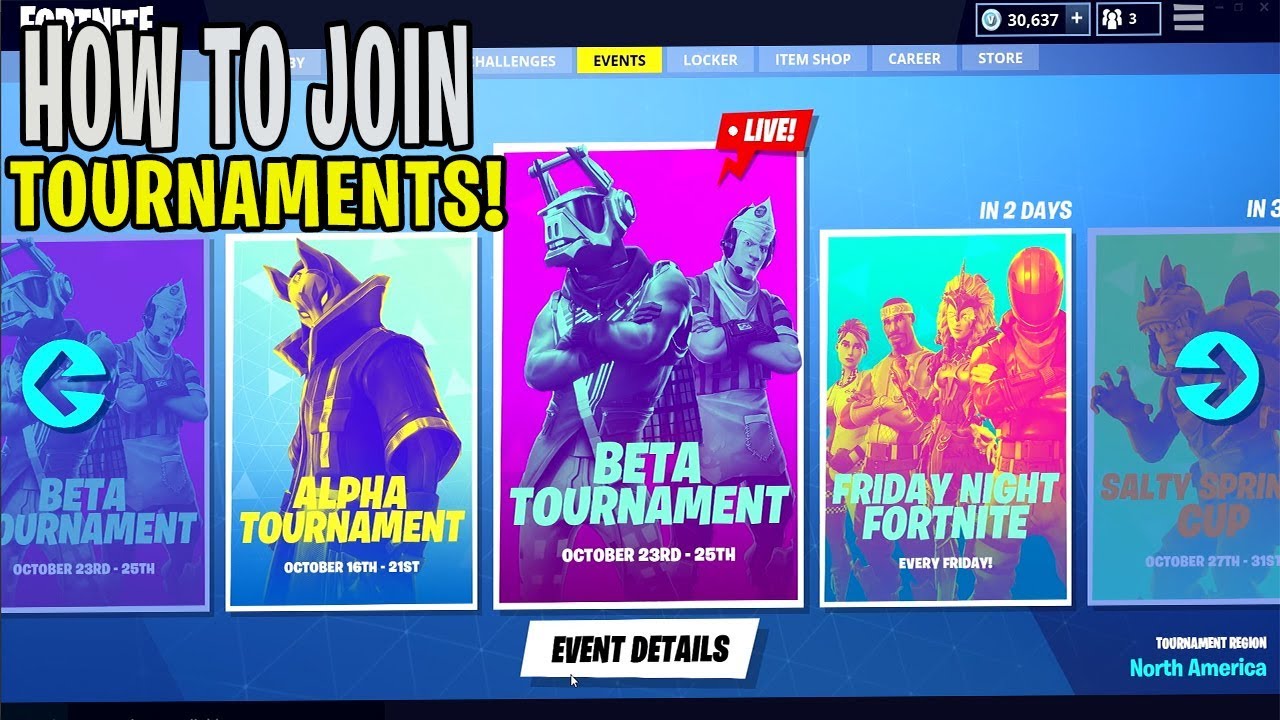 HOW To Join TOURNAMENTS! Fortnite Battle Royale Events YouTube