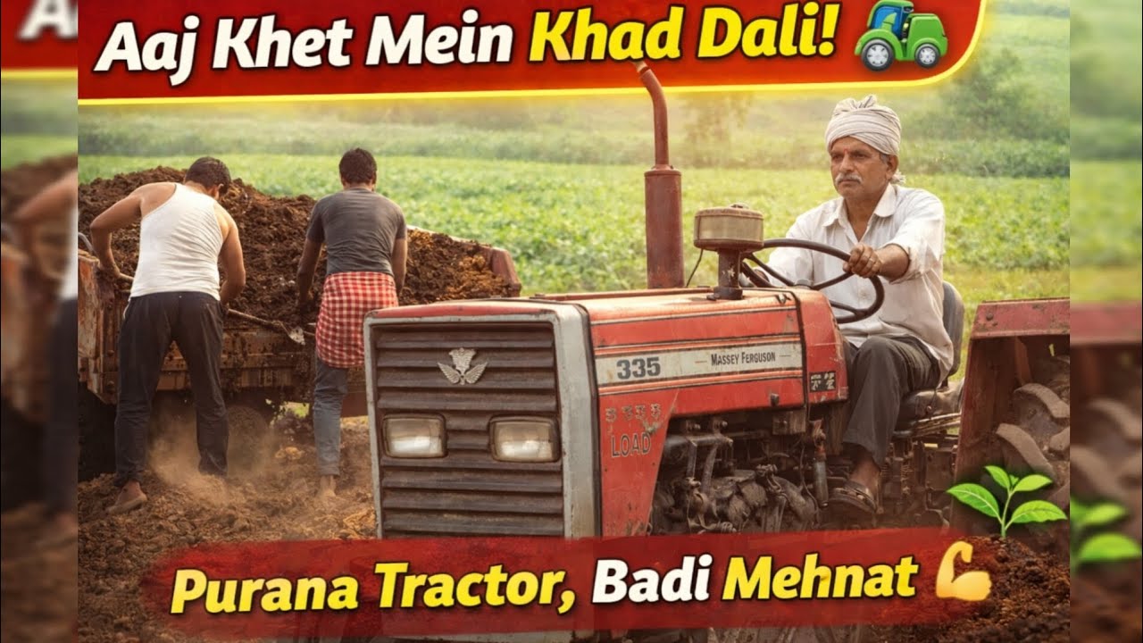 HOW TO PREPARE BHINDI FIELD WITH TRACTOR 🚜 | DESI FARMING VLOG