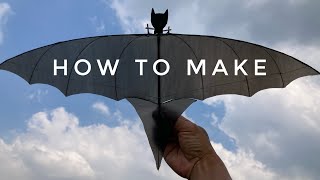 How To Make Flying Rubber Band Powered Bat Ornithopter Rubber Powered