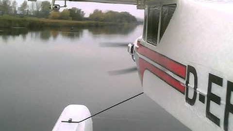 Multiplex FunCub úszótalpon fedélzeti kamerával / onboard video on floats www.sarkanyellato.hu