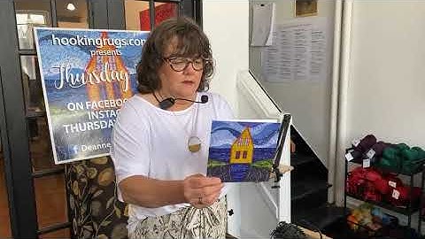 Thursday Live: How to transfer a pattern for rug hooking.