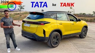 Kya ye SUV India mai bikegi?  2024 TATA Harrier manual diesel pure drive review with pro and cons