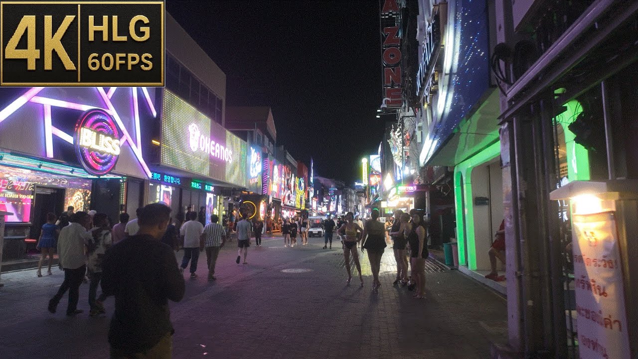 [4K HLG] Walking Street with grease | Low season during the week | Pattaya | WalkingTube| 20250528