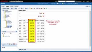 BICS Creating Your First Analysis Using Oracle BI Cloud Service