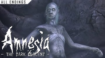 Amnesia: The Dark Descent + Justine | All Endings [4K 60ᶠᵖˢ]