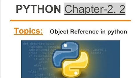 objects reference in python