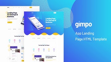 Gimpo - App Landing Page HTML Template | Themeforest Website Templates and Themes