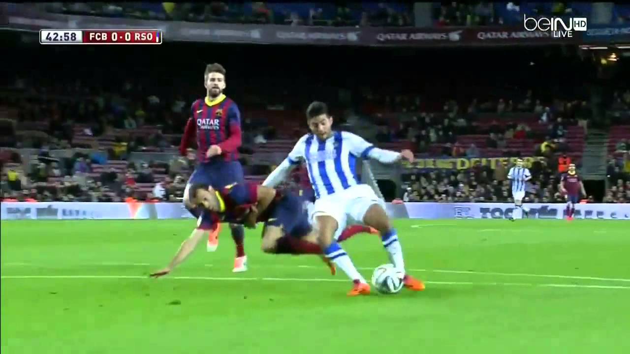 Barcelona - Real Sociedad Highlights HD CdR 05.02.2014 - YouTube