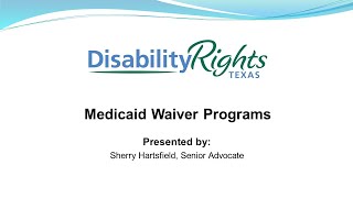 Medicaid Waiver Programs