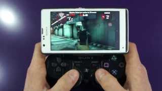 Sony Xperia SP Smartphone with DualShock3 Gampad support