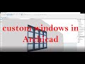 How to make a custom window in ArchiCAD