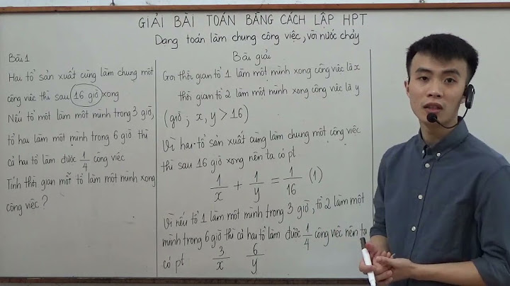 Các dạng bài toán năng suất vòi nước