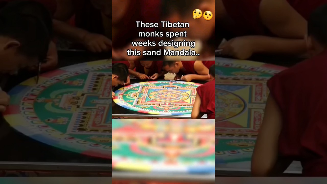 Красивая песчаная мандала..🤨😯