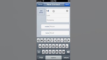 Create a New Contact - A2Z Contacts 1.0.4