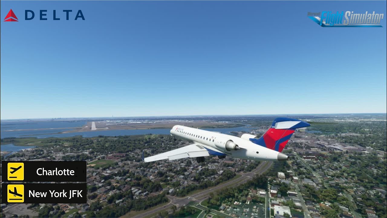 Charlotte to New York JFK MSFS 2020 Delta YouTube