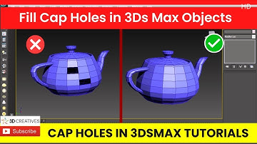 Fill Cap Holes in 3Ds Max Objects