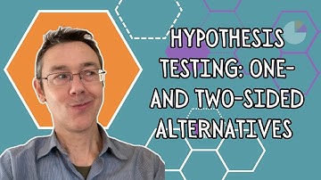 Hypothesis testing: one- and two sided alternatives