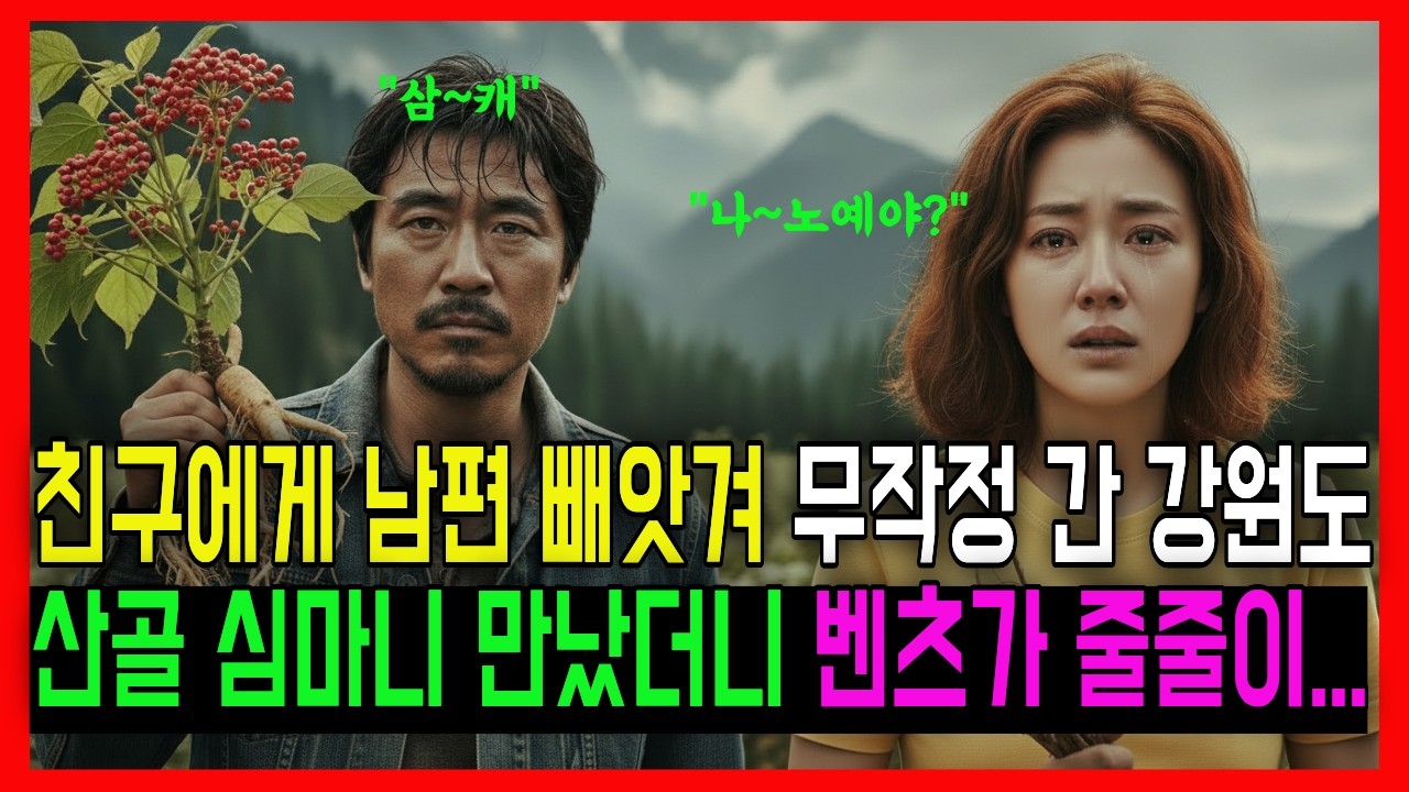 친구에게 남편 빼앗겨 무작정 간 강원도, 산골 심마니 만났더니 벤츠가 줄줄이...ㅣ 노후사연 ㅣ감동사연 ㅣ실화사연 ㅣ오디오북 ㅣ시니어사연