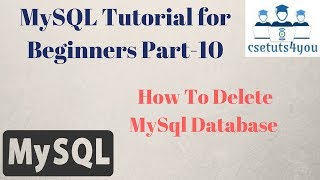 Mysql Tutorial For Beginners Part 10 A How To Delete Mysql Database Hindi english
