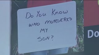 'Do you know who murdered my son?': Mom hopes billboards will help find son's killer